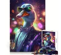 Puzzle Party Duck da 1000 pezzi per adolescenti, ideale per migliorare la memoria, rilassante e divertente, con design elegante da assemblare (38x26cm)