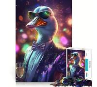 Puzzle Party Duck per adulti, 1000 pezzi, gioco per esercizi mentali, relax, design, assemblaggio, (38x52cm)