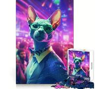 Puzzle Party Sphinx Cat da 1000 pezzi per adulti, gioco di logica stimolante, divertimento rilassante, bordi chiari, regalo memorabile (38x26cm)