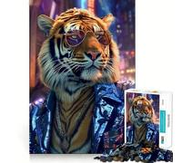 Puzzle Party Tiger da 1000 pezzi per adolescenti, gioco stimolante per il pensiero creativo, facile e rilassante, con tagli precisi, (38x26cm)