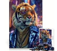 Puzzle Party Tiger da 1000 pezzi per adolescenti, gioco stimolante per il pensiero creativo, facile e rilassante, con tagli precisi, (38x26cm)