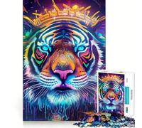 Puzzle Party Tiger da 1000 pezzi per adulti e ragazzi, rompicapo rilassante, attività artistica da assemblare, regalo premuroso (50x75cm)