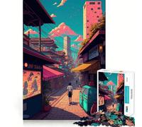 Puzzle "Passeggiata in città" da 1000 pezzi,gioco di concentrazione mentale,tagli di precisione,bordi lisci,attività coinvolgente per serate tranquille (38x52cm)