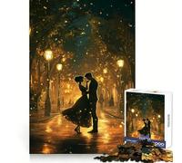 Puzzle "Passeggiata notturna romantica" per adolescenti, 1000 pezzi, gioco stimolante per la mente, rilassante e divertente, taglio preciso, regalo festivo (38x52cm)