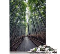 Puzzle Path In The Bamboo Family, giochi stimolanti, puzzle in cartone riciclato al 100% per bambini adulti, regalo di compleanno, 1000 pezzi (38x26 cm)