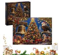 Puzzle Patriottici D'Arte Commemorativa 1776-2026 Raffigurante L'Albero Di | Puzzle Da 1000 Pezzi Per Feste Delle Vacanze Party In Famiglia E Celebrazioni A Casa
