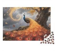 Puzzle Pavo Real 1000 Pezzi in Legno Per Adulti E Giovani - Sfida 3D Stimolante, Gioco Educativo, Idea Regalo Originale Di Alta Qualità 1000pcs (75x50cm)