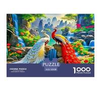 Puzzle Peacock Da 1000 Pezzi Per Adulti,Cozy Oriental Landscape Gioco Diabilità Impossibile Gioco Intellettivo Familiare Regali Di Festa 52x38cm/1000pcs