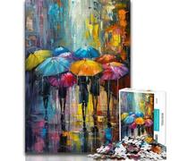 Puzzle "People in the Rain" per adolescenti, 1000 pezzi, giochi educativi, decorazione per la casa, adatti per la decorazione del desktop, 50x75cm