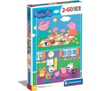 puzzle peppa pig 2×60 pezzi clementoni
