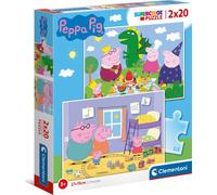 Clementoni 2 Puzzle Da 20 Pezzi Peppa Pig Clm24778