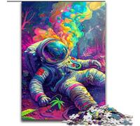 Puzzle per adolescenti 1000 astronauti psichedelici, per età 14+, adatti per coppie, attività divertenti a casa, regalo di compleanno, regali da viaggio dimensioni 50x75cm