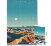 Puzzle per adolescenti 1000 Badlands National Park, attività ricreative tranquille e divertenti, giocattolo artigianale di alta qualità con bordi precisi, dimensioni 38x26cm