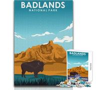 Puzzle per adolescenti 1000 Badlands National Park Gioco stimolante Giocattoli Analisi e logica Regali di Babbo Natale segreto Dimensioni 38x26cm