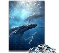 Puzzle per adolescenti 1000 balene sul fondale marino per età 14+ gioco rompicapo miglior regalo per adulti e adolescenti 50x75cm