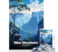 Puzzle per adolescenti 1000 Blue Mountains Australia Paesaggio Arte Decorazione per la casa Giocattoli Regalo di compleanno Giochi rilassanti Collezione di artisti Belle arti Dimensioni 38x26cm
