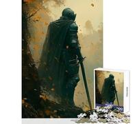 Puzzle per adolescenti 1000 Cavalieri nel bosco autunnale Giocattoli fai da te Ottimo regalo per giochi Gioco rompicapo Aiuta il cervello a esercitare Dimensioni 50x75cm