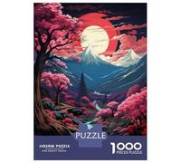 Puzzle Per Adolescenti 1000 Cherry Blossom Valley Poster Puzzle Per Adulti Gioco Rompicapo Gara Di Velocità Manuale Per Compleanno, Natale 52x38cm/1000pcs