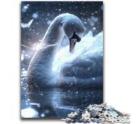 Puzzle per adolescenti 1000 cigni bianchi cosmici per età 14+ gioco rompicapo miglior regalo per adulti e adolescenti 50x75cm