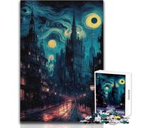 Puzzle per adolescenti 1000 City of The Stormy Stars Staycation Kill Time Gioco pratico Regali di Babbo Natale segreto (dimensioni 38x26cm)