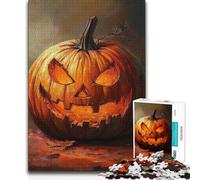 Puzzle per adolescenti 1000 dipinti di zucche di Halloween, ma un regalo di compleanno divertente e umoristico per bambini dai 14 anni in su, 38x26cm