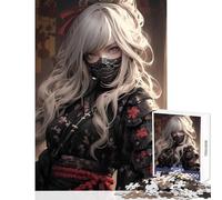 Puzzle per adolescenti 1000 dolci giocattoli fai da te a forma di assassino samurai ottimo regalo per giochi rompicapo aiuta ad allenare il cervello dimensioni 38x52cm