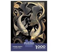 Puzzle Per Adolescenti 1000 Dual Noble Koi Fish Puzzle Per Adulti Gioco Per Famiglie Ma Divertente E Umoristico Per Compleanno, Natale 38x26cm/1000pcs