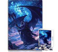 Puzzle per adolescenti 1000 Fantasy Dark Fallen Angel Staycation Kill Time Gioco pratico Regali di Babbo Natale segreto (dimensioni 38x26cm)