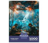 Puzzle Per Adolescenti 1000 Fantasy Poker Night A Visual Spectacle! Puzzle Per Adulti Gioco Rompicapo Gara Di Velocità Manuale Per Compleanno, Natale 52x38cm/1000pcs