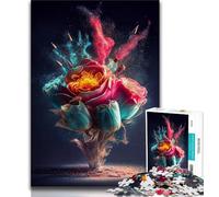 Puzzle per adolescenti 1000 Fantasy Rose 1000 pezzi per adulti design vivace e unico esperienza di puzzle rilassante e stimolante 26x38cm
