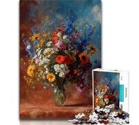 Puzzle per adolescenti 1000 fiori di campo in un vaso Puzzle per adolescenti gioco stimolante ideale come regalo per tutta la famiglia 26x38cm