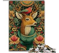 Puzzle per adolescenti 1000 gatti con sciarpa verde, per età 14+, adatti per coppie, attività divertenti a casa, regalo di compleanno, regali da viaggio dimensioni 50x75cm