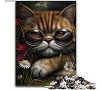 Puzzle per adolescenti 1000 gatti steampunk, per età 14+, adatti per coppie, attività divertenti a casa, regalo di compleanno, regali di viaggio dimensioni 26x38cm