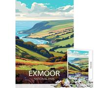 Puzzle per adolescenti 1000 giocattoli fai da te con paesaggio del Parco nazionale di Exmoor ottimo regalo per giochi rompicapo aiuta il cervello ad allenarsi dimensioni 50x75cm