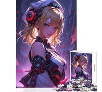 Puzzle per adolescenti 1000 giocattoli fai da te con ragazze anime cyberpunk ottimo regalo per giochi rompicapo aiuta ad allenare il cervello dimensioni 38x52cm