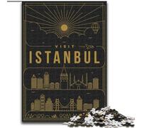 Puzzle per adolescenti 1000 Istanbul Turchia, per bambini dai 14 anni in su, gioco educativo, sfida, regalo per compleanni, 26x38cm
