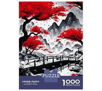 Puzzle Per Adolescenti 1000 Japanese River Ink Wash Puzzle Per Adulti Giocattoli Antistress Difficili Offerta Difficile Come Regali Per Tutta La Famiglia 38x26cm/1000pcs