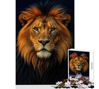 Puzzle per adolescenti 1000 maestosi ritratti di leoni giocattoli per la decorazione della casa regalo di compleanno giochi rilassanti collezione di artisti belle arti dimensioni 38x26cm