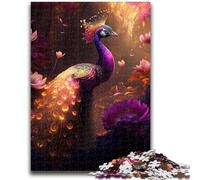 Puzzle per adolescenti 1000 magnifici pavoni, gioco stimolante e decorazione da parete per famiglie, regali unici per compleanno e Natale, 50x75cm