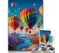 Puzzle per adolescenti 1000 mongolfiere colorate Puzzle per adulti antistress Vacanza ammazza tempo Interazione genitore-figlio 75x50cm