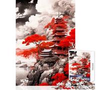 Puzzle per adolescenti 1000 montagne rosse giocattoli per la decorazione della casa regalo di compleanno giochi rilassanti collezione di artisti belle arti dimensioni 38x26cm