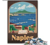 Puzzle per adolescenti 1000 Napoli, giocattoli educativi per ragazzi, ideale come regalo per tutta la famiglia dai 14 anni in su, 50x75cm