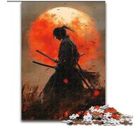 Puzzle per adolescenti 1000 Ninja sotto la luna di sangue, apprendimento educativo per è ideale come regalo per tutta la famiglia (dimensioni 26x38cm)
