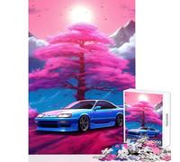 Puzzle per adolescenti 1000 Nissan Silvia Big Tree Fun Games Decorazione per la casa Giocattoli unici per compleanno e Natale (38x26cm)