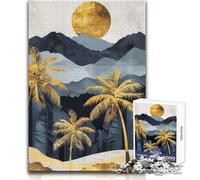 Puzzle per adolescenti 1000 paesaggi dorati, vacanze a casa, giochi per famiglie, ottimo regalo per i giochi (dimensioni 38x26cm)