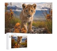 Puzzle Per Adolescenti 1000 PCS A Young Lion Puzzle Per Adulti Gioco Rompicapo Difficile Difficile Unico Compleanno E Regali 1000 PCS