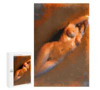Puzzle Per Adolescenti 1000 PCS Abstract Orange Horse Painting Puzzle Divertenti Da Assemblare, Modelli, Regali Unici Per Compleanno E Natale 1000 PCS
