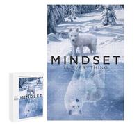 Puzzle Per Adolescenti 1000 PCS Arctic Wolf Mindset Puzzle Per Adolescenti Migliora La Memoria Per Compleanno, Natale Bellissimo Gioco Dal Design 1000 PCS