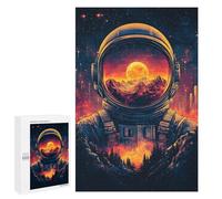 Puzzle Per Adolescenti 1000 PCS Astronaut in Space Puzzle Per Adolescenti Sfida Difficile Allena La Tua Mente E Le Tue Mani Rompicapo Giochi Per Famiglie 1000 PCS