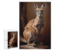 Puzzle Per Adolescenti 1000 PCS Australian Kangaroo Puzzle Per Adulti Gioco Rompicapo Assemblaggio Di Modelli Interazione Genitore-figlio 1000 PCS